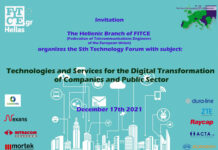 5th FITCE Technology Forum “Technologies and Services for the Digital Transformation of Companies and Public Sector” 17-12-21