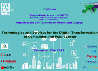 5th FITCE Technology Forum “Technologies and Services for the Digital Transformation of Companies and Public Sector” 17-12-21
